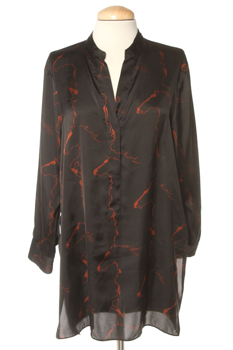 Blouse à manches longues Zara de la taille XS, de couleur imprimés