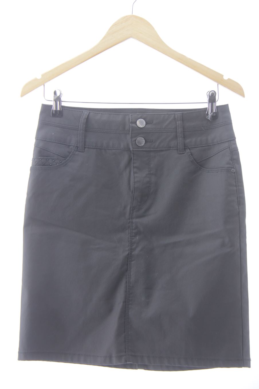 Jupe Grain de Malice de la taille 38, de couleur noir de denim