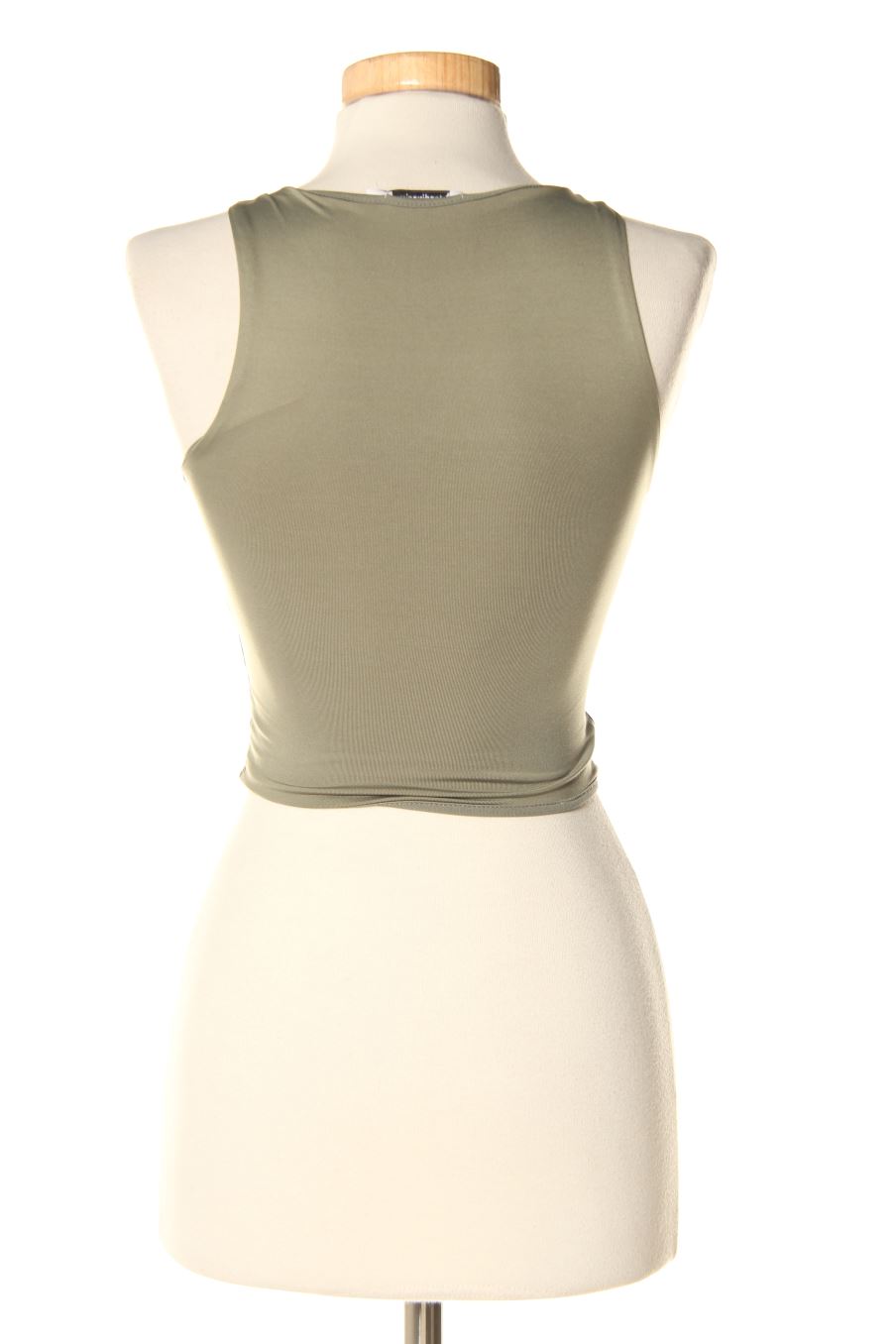 Camiseta sin mangas de Stradivarius de la talla XS, de color verde