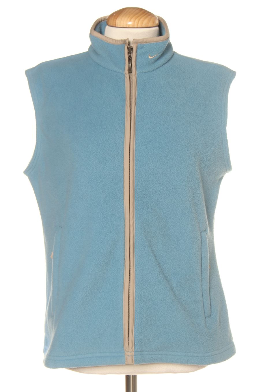 Chaleco de tela de Nike de la talla S, de color azul