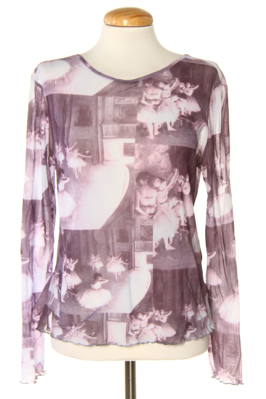 Blouse à manches longues Yera de la taille 46, de couleur imprimés