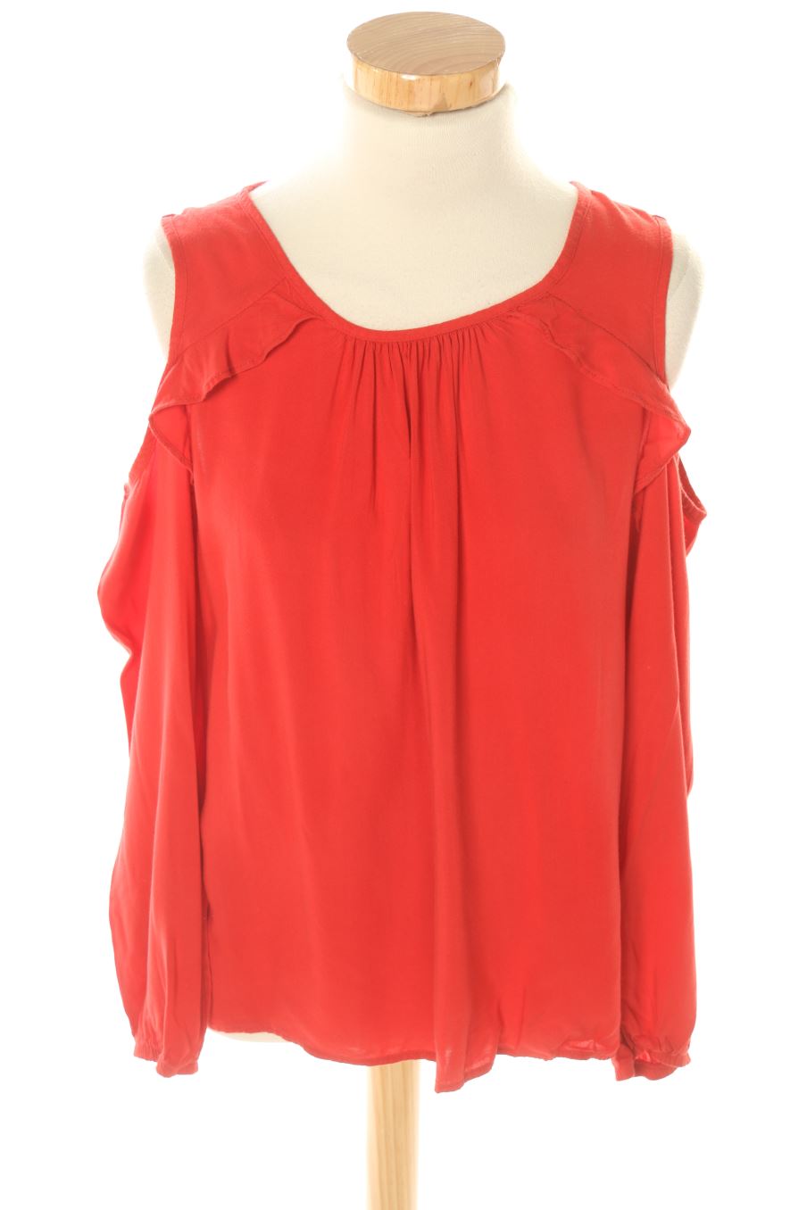 Blouse à manches longues Camaieu de la taille 36, de couleur rouge