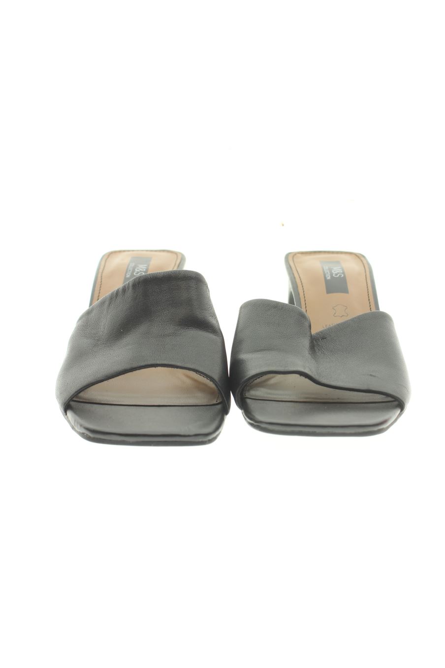 Sandalias tacon de M&S COLLECTION de la talla 35, de color negro de