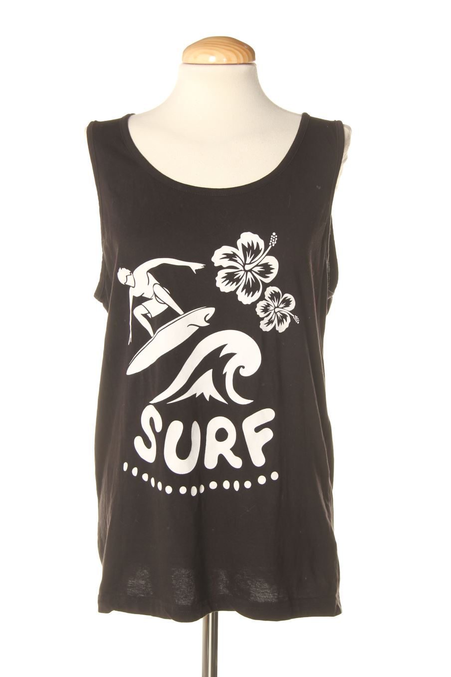 Camiseta sin mangas de Influx de la talla L, de color negro