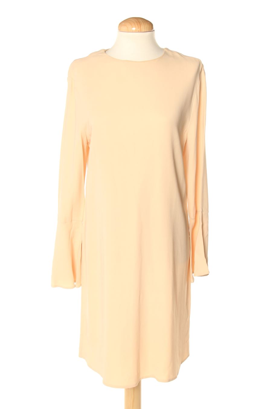 Einfaches Kleid von Zara Größe S, Farbe Beige, für