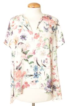 Kurzärmelige Bluse S Frnch