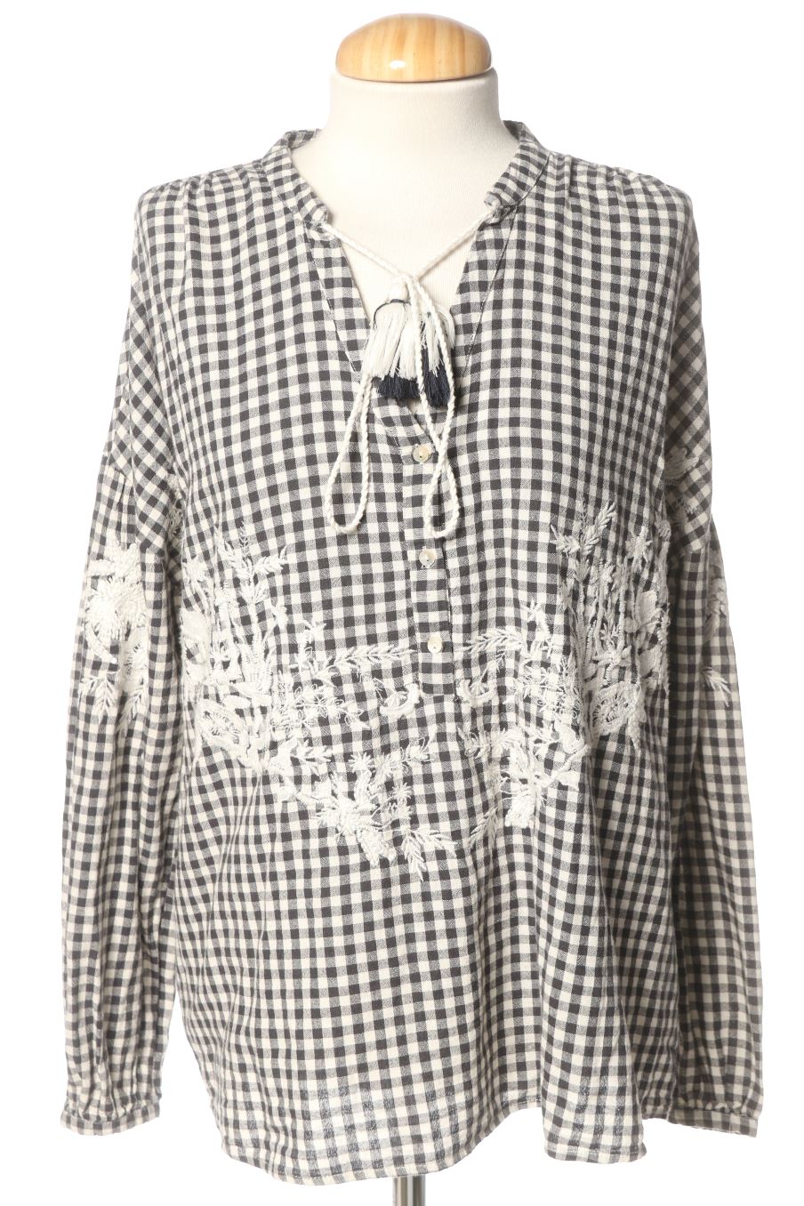 Blouse à manches longues Trafaluc de la taille S, de couleur carreaux
