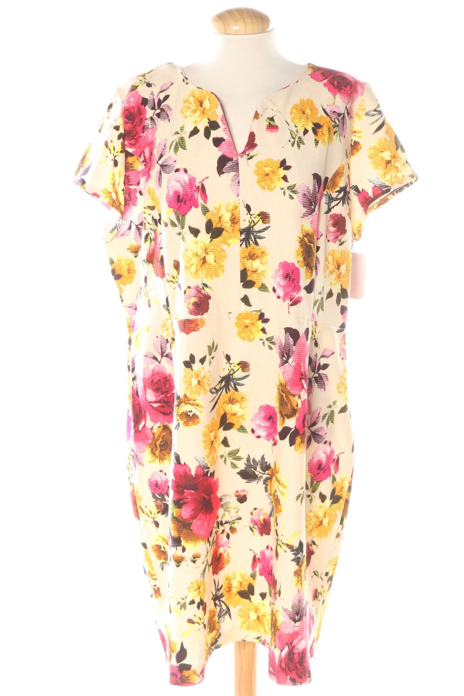 Vestido casual de Festa de la talla 50, de color flores