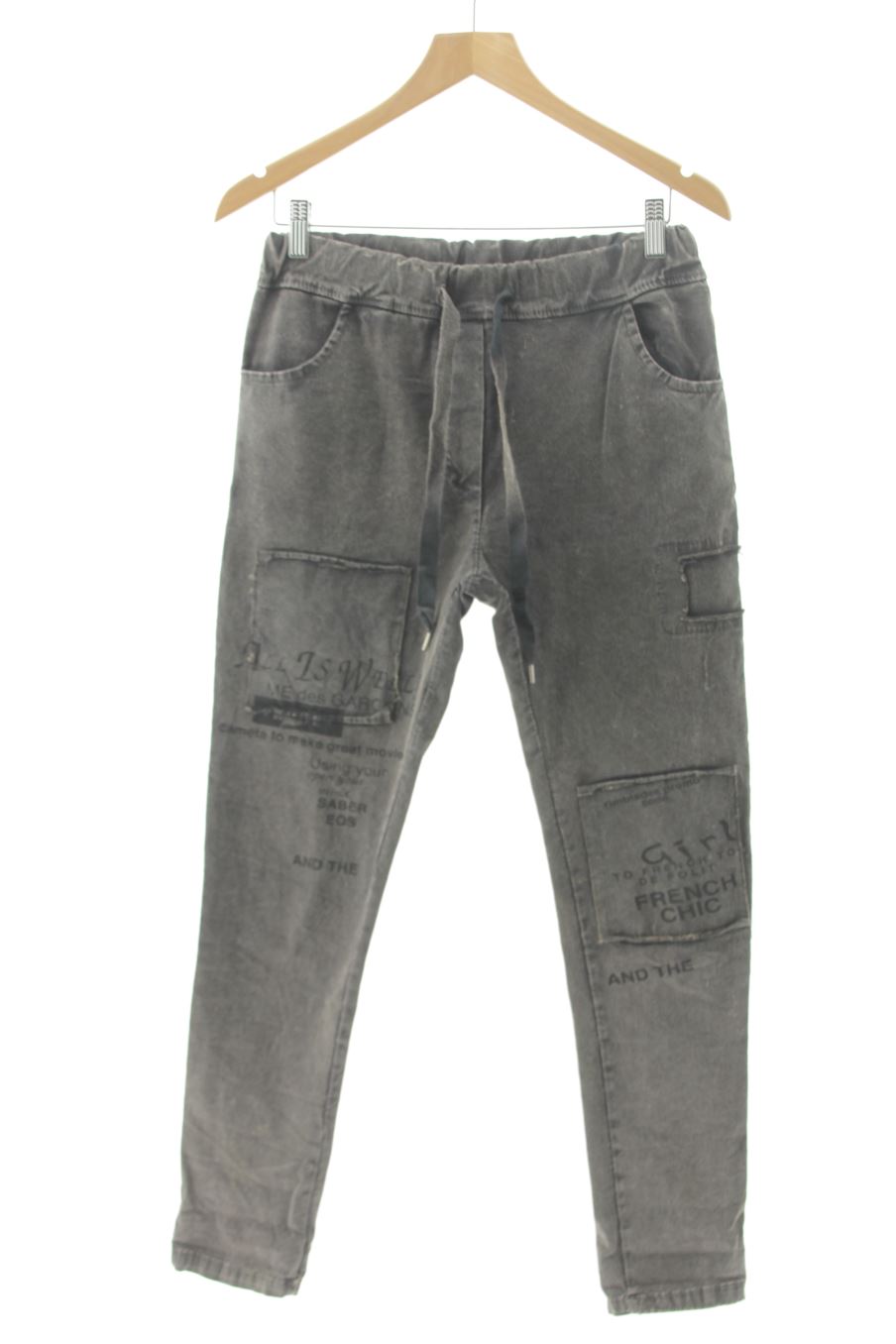 Jeans Made in italy de la taille 38, de couleur gris de denim
