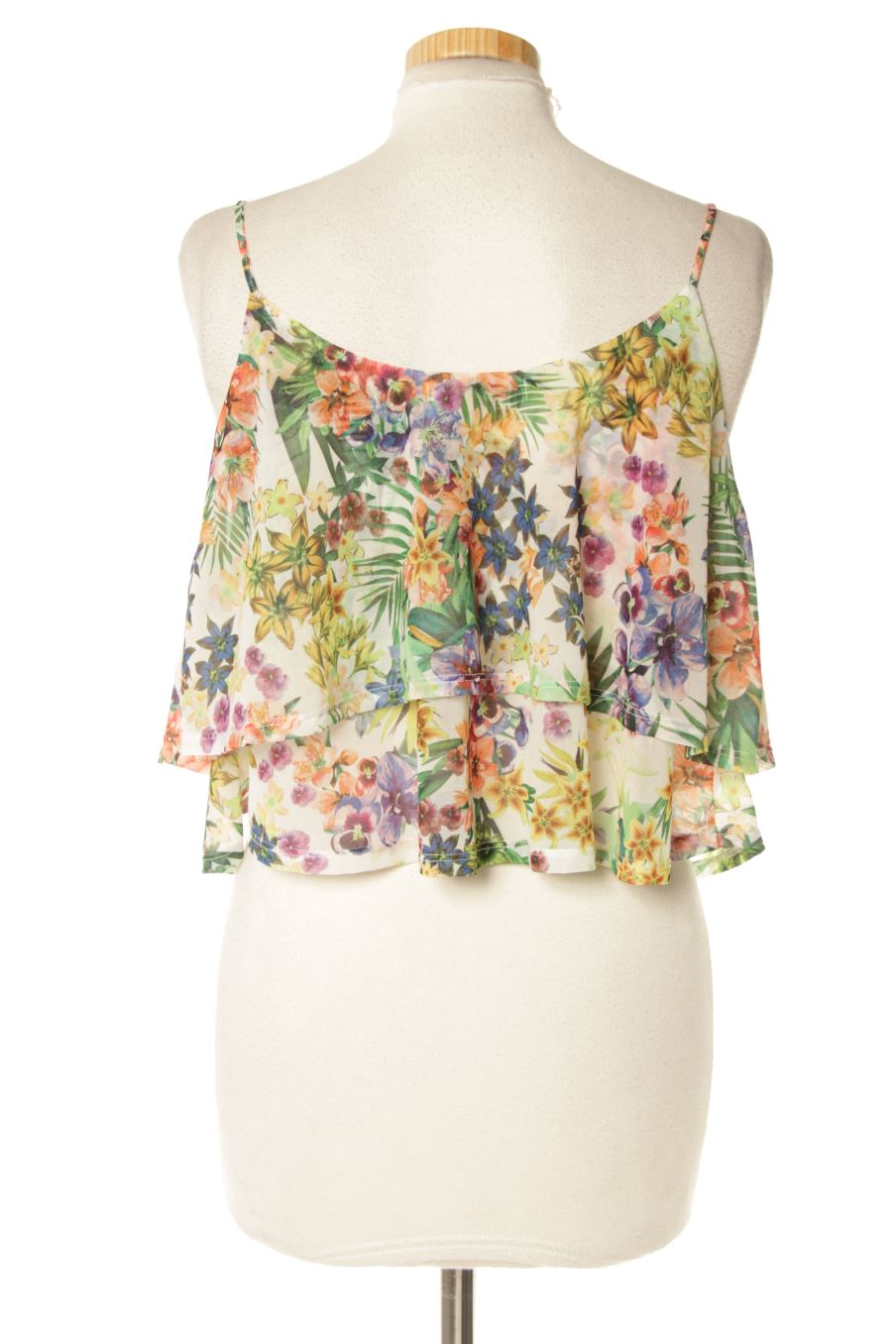 Top de Pull & Bear de la talla XL, de color flores