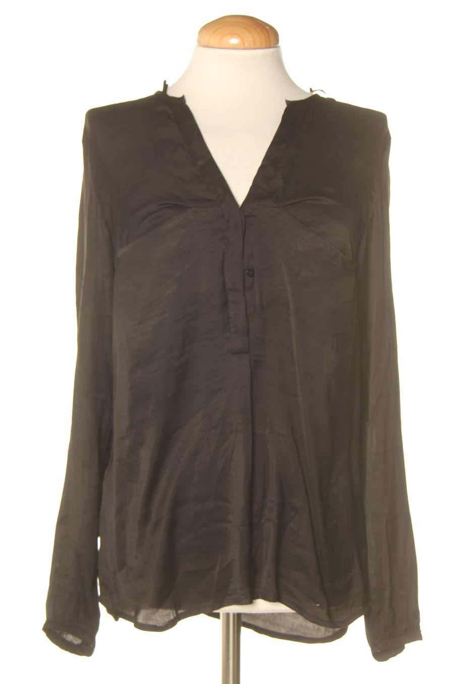 Blusa de manga larga de Trafaluc de la talla XS, de color negro