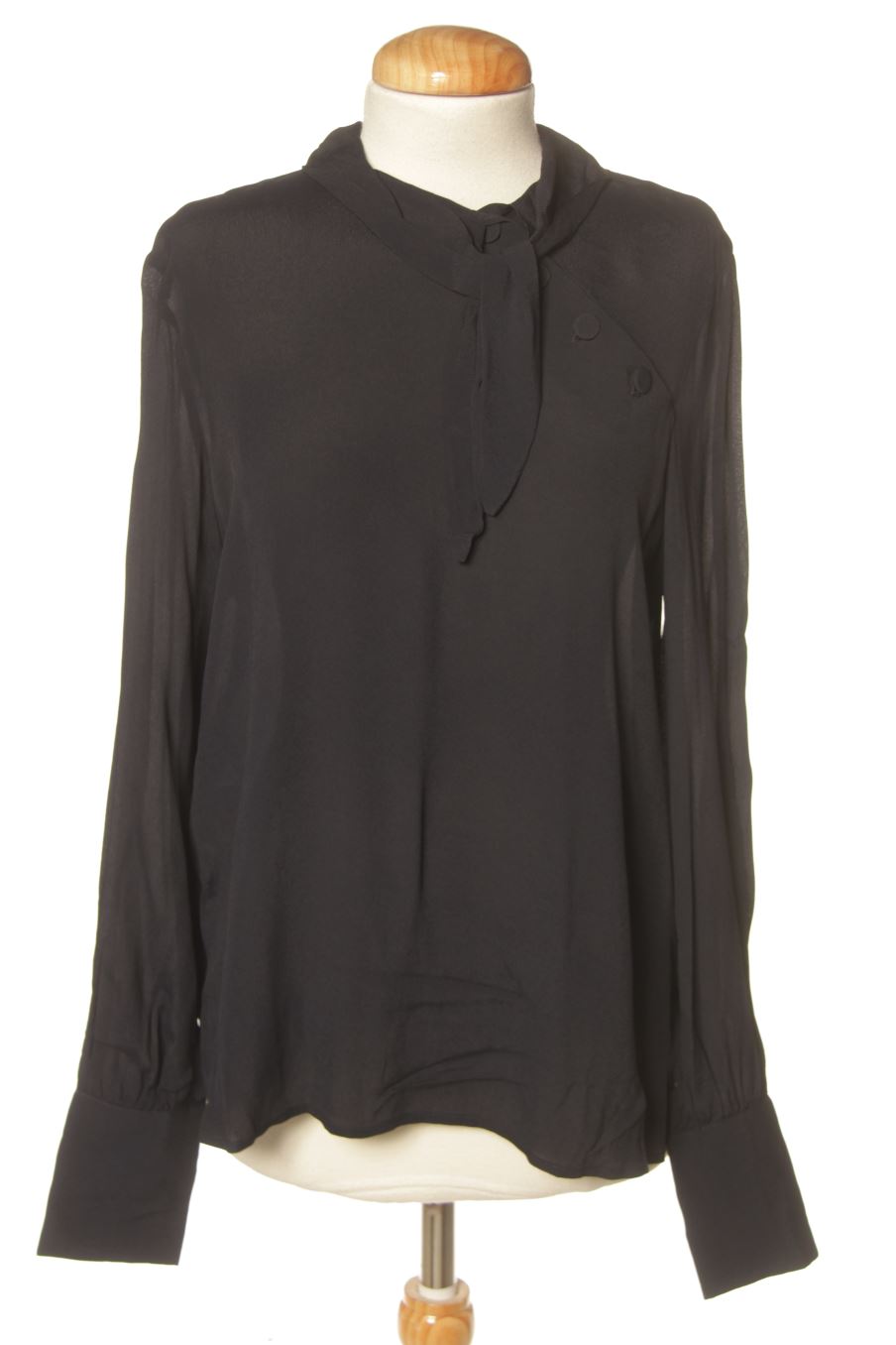 Blouse à manches longues Mango de la taille S, de couleur bleu marine