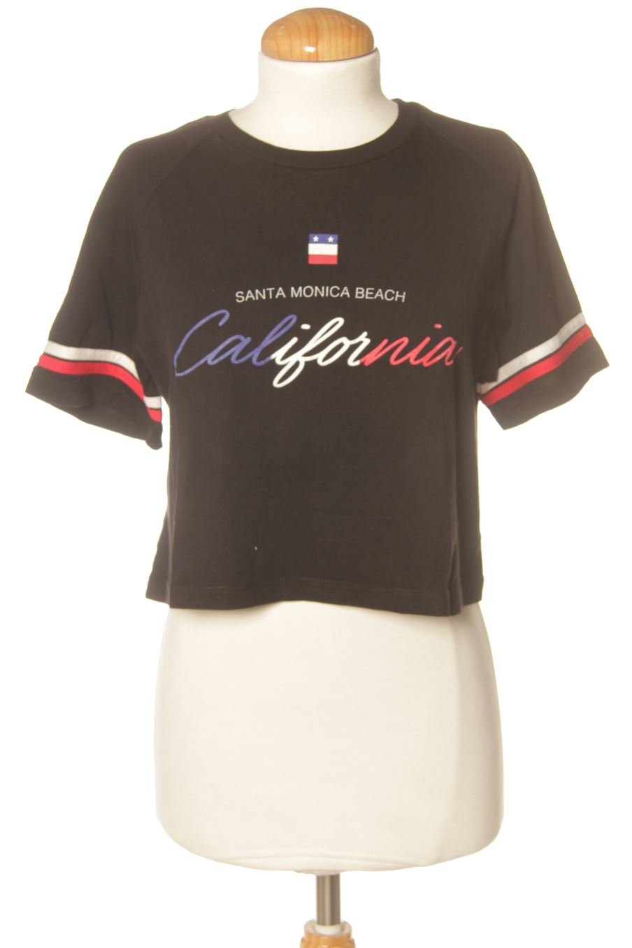 Top de Stradivarius de la talla S, de color negro