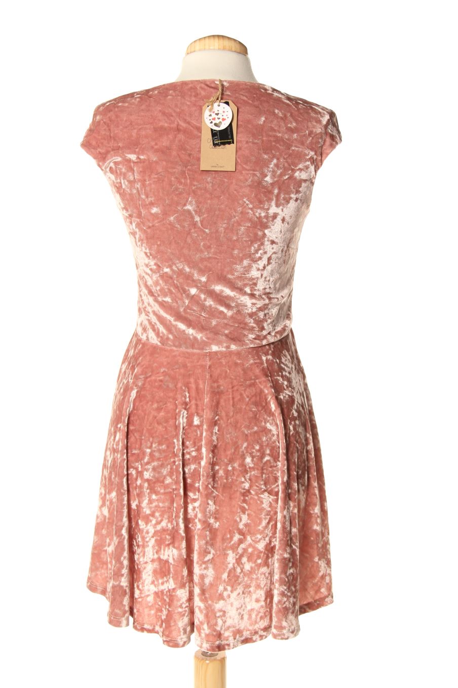 Einfaches Kleid von let it snow Größe M, Farbe Rosa, aus Samt für