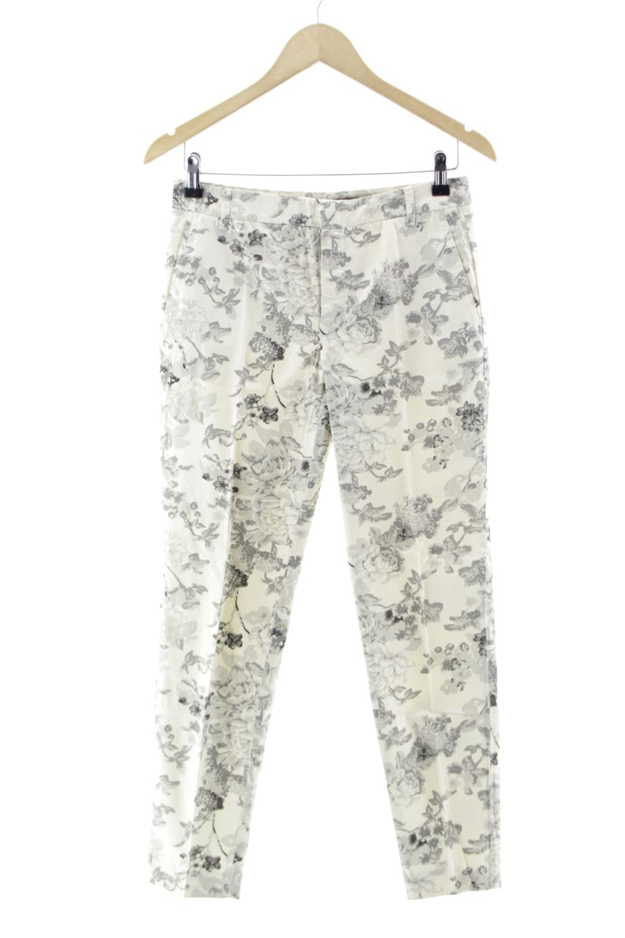 Pantalón de Zara de la talla XS, de color flores