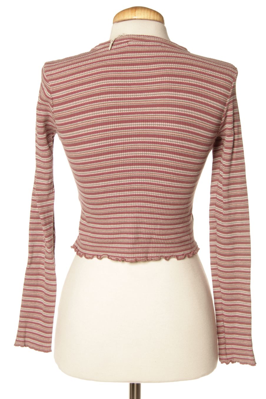 T-shirt à manches longues Pull & Bear de la taille S, de couleur rayures