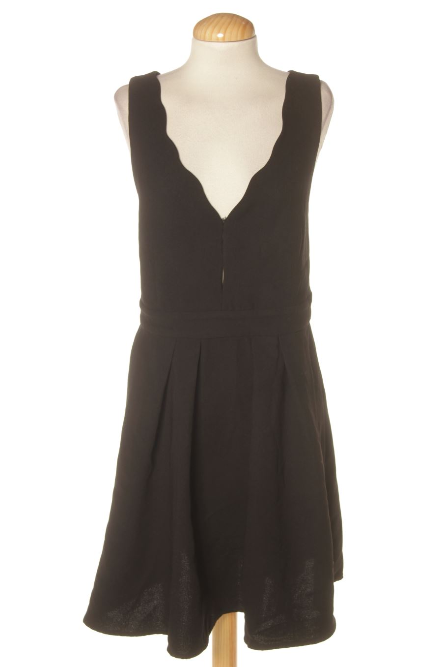 Vestido casual de Mango de la talla M, de color negro