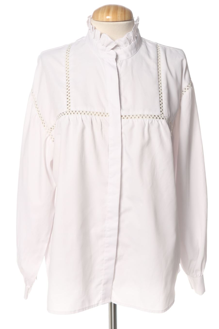 Blouse à manches longues PERCENTIL de la taille 40, de couleur blanc