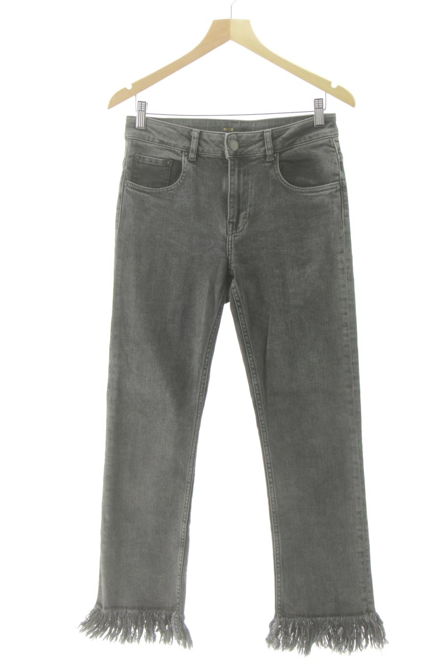 Jeans Maje de la taille 38, de couleur gris de denim