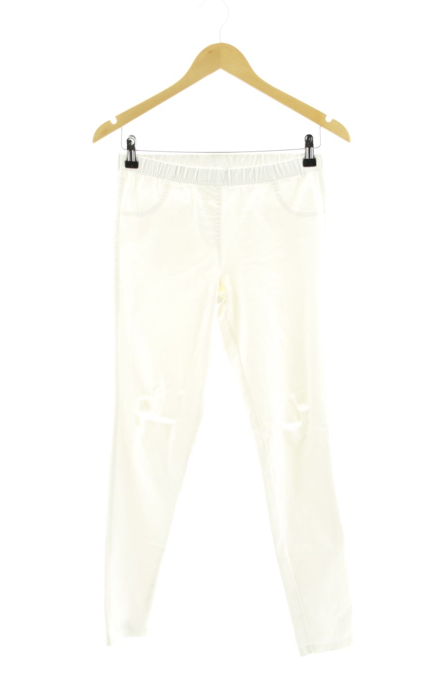 Jeans Fashion express de la taille S, de couleur blanc de denim
