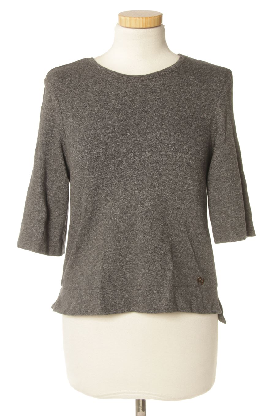 Sudadera de Purificación García de la talla S, de color gris