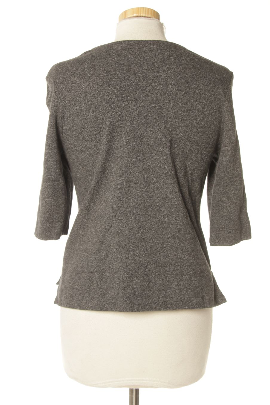 Sudadera de Purificación García de la talla S, de color gris