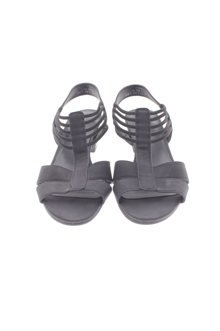 Sandalias tacon de Graceland de la talla 37, de color negro de