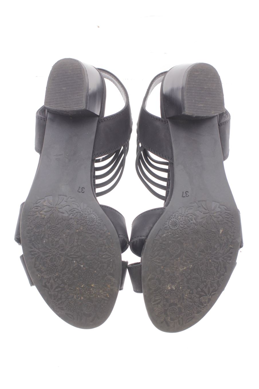 Sandalias tacon de Graceland de la talla 37, de color negro de