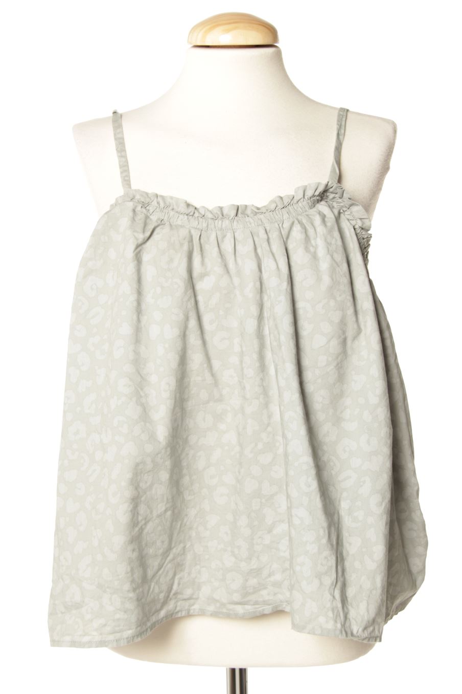 Top de Mango de la talla M, de color verde