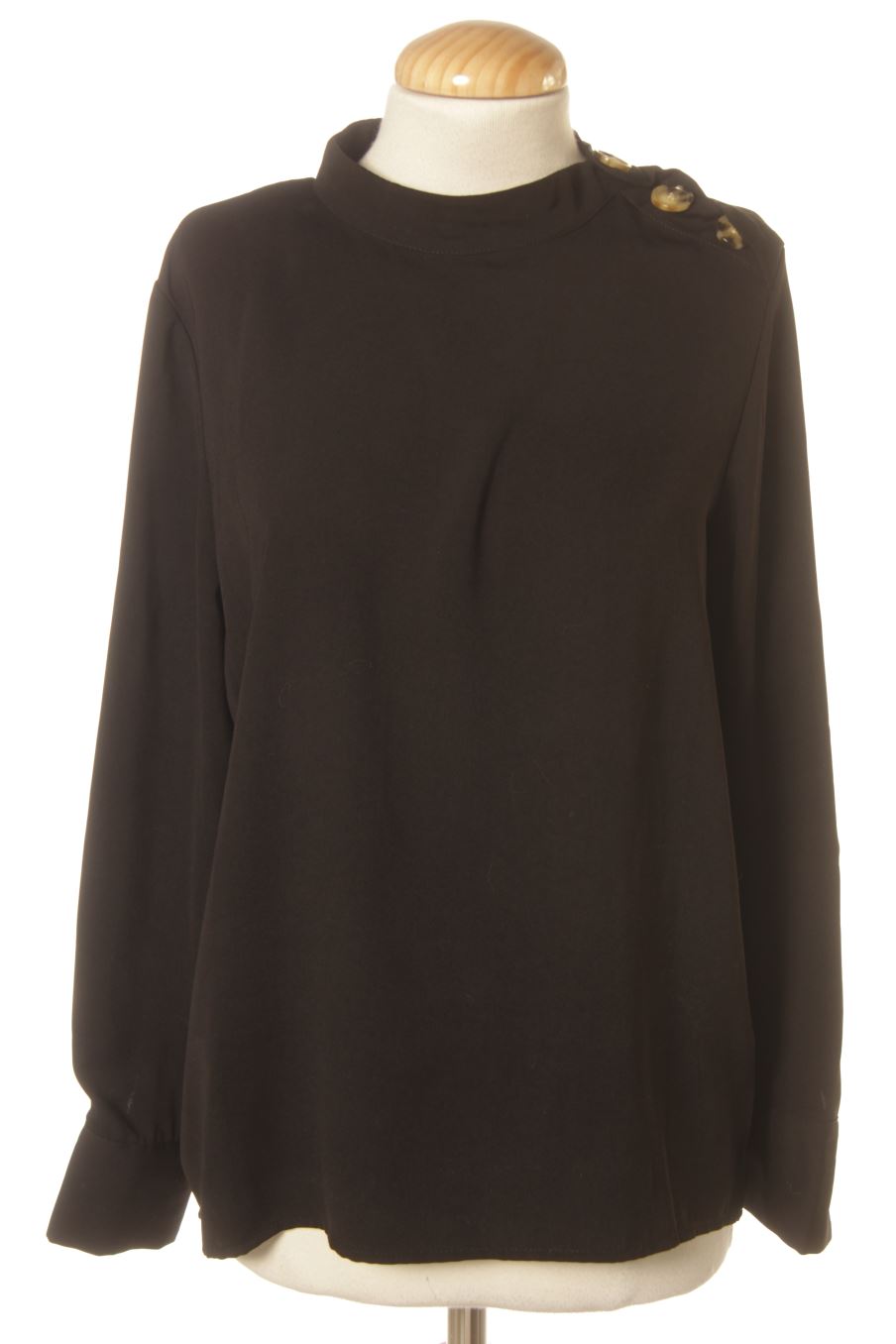 Blusa de manga larga de Pimkie de la talla 38, de color negro