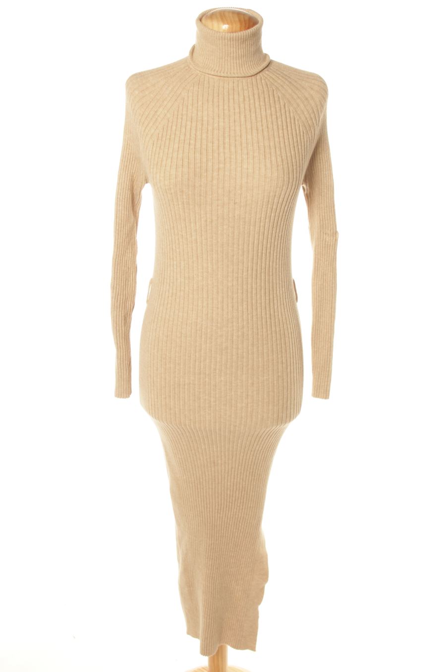 Vestido casual de Mango de la talla M, de color beige
