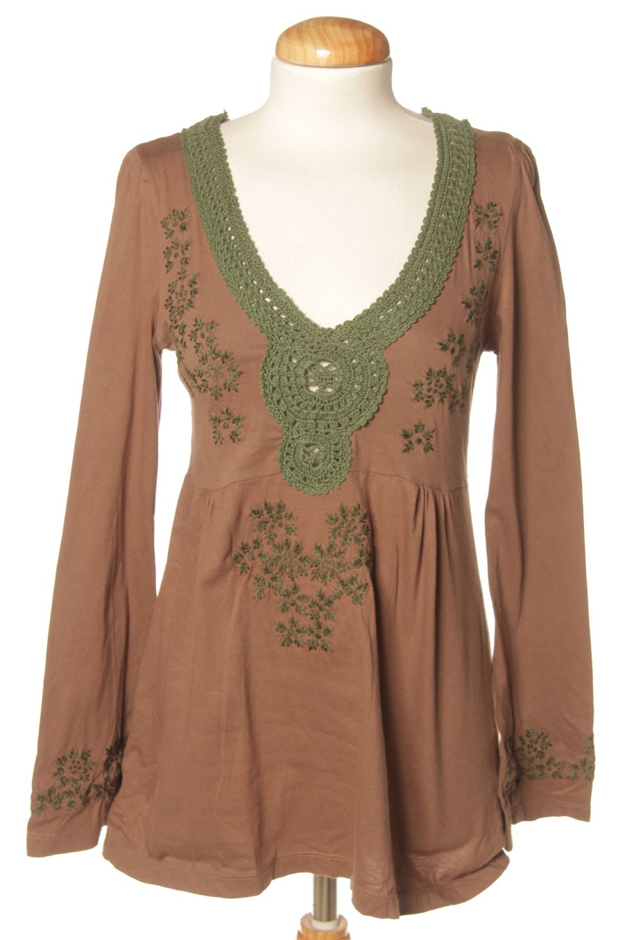 T-shirt à manches longues Trucco de la taille 38, de couleur marron