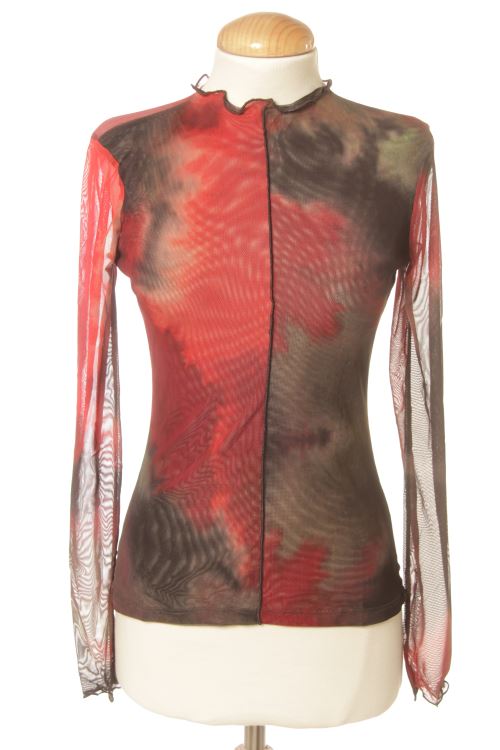 Blusa a maniche lunghe