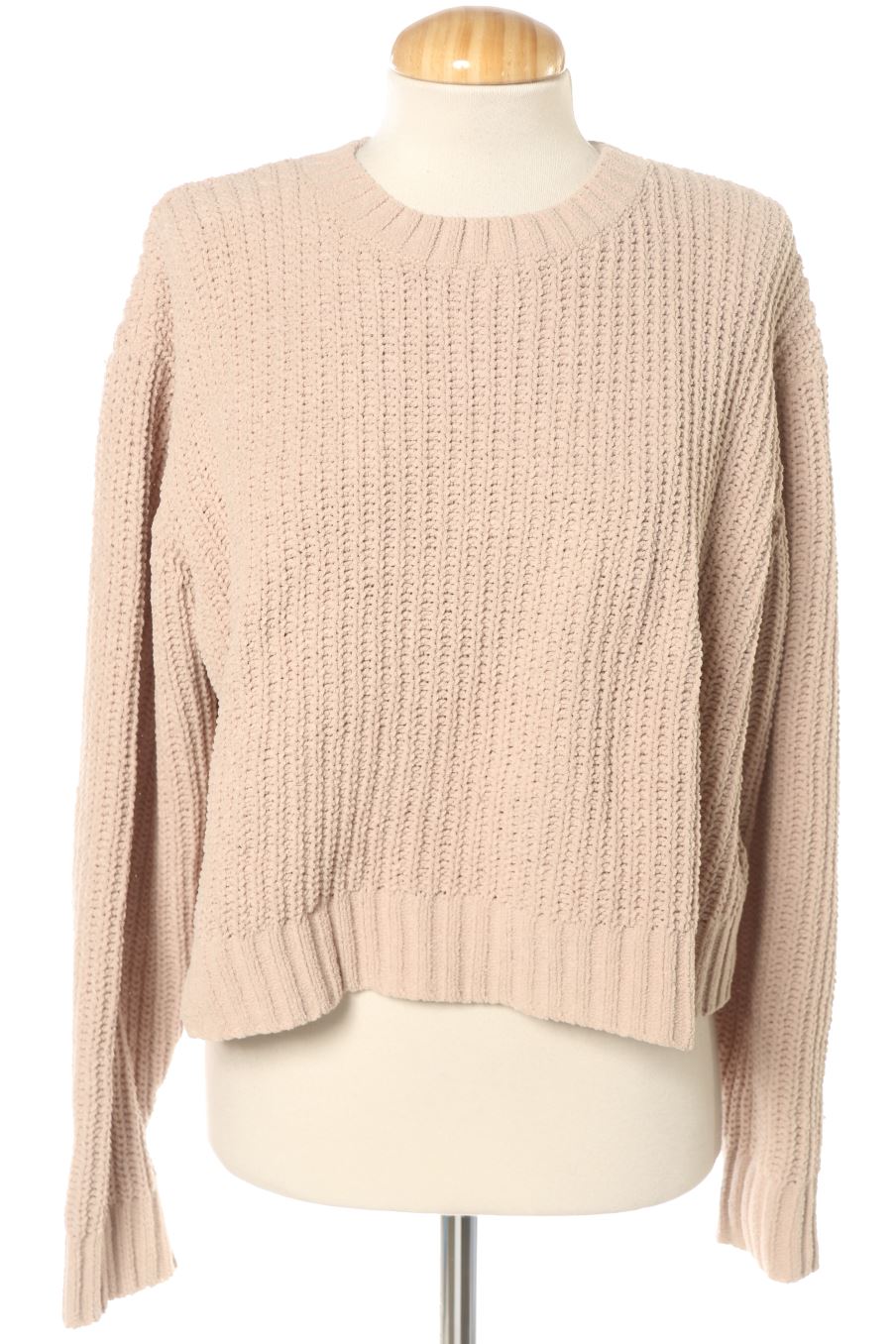 Pull Bershka de la taille S, de couleur beige