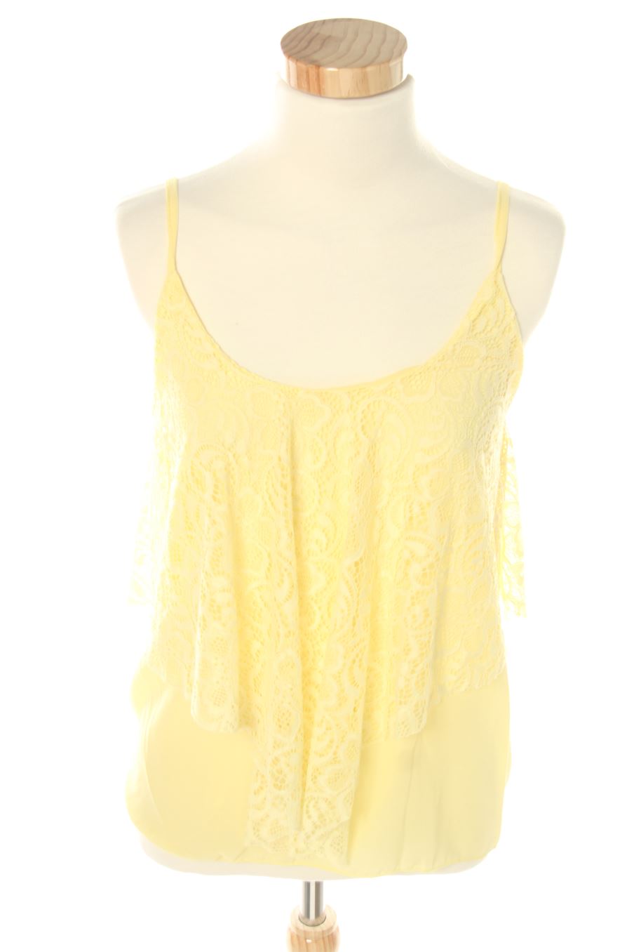 Top de Made in italy de la talla M, de color amarillo
