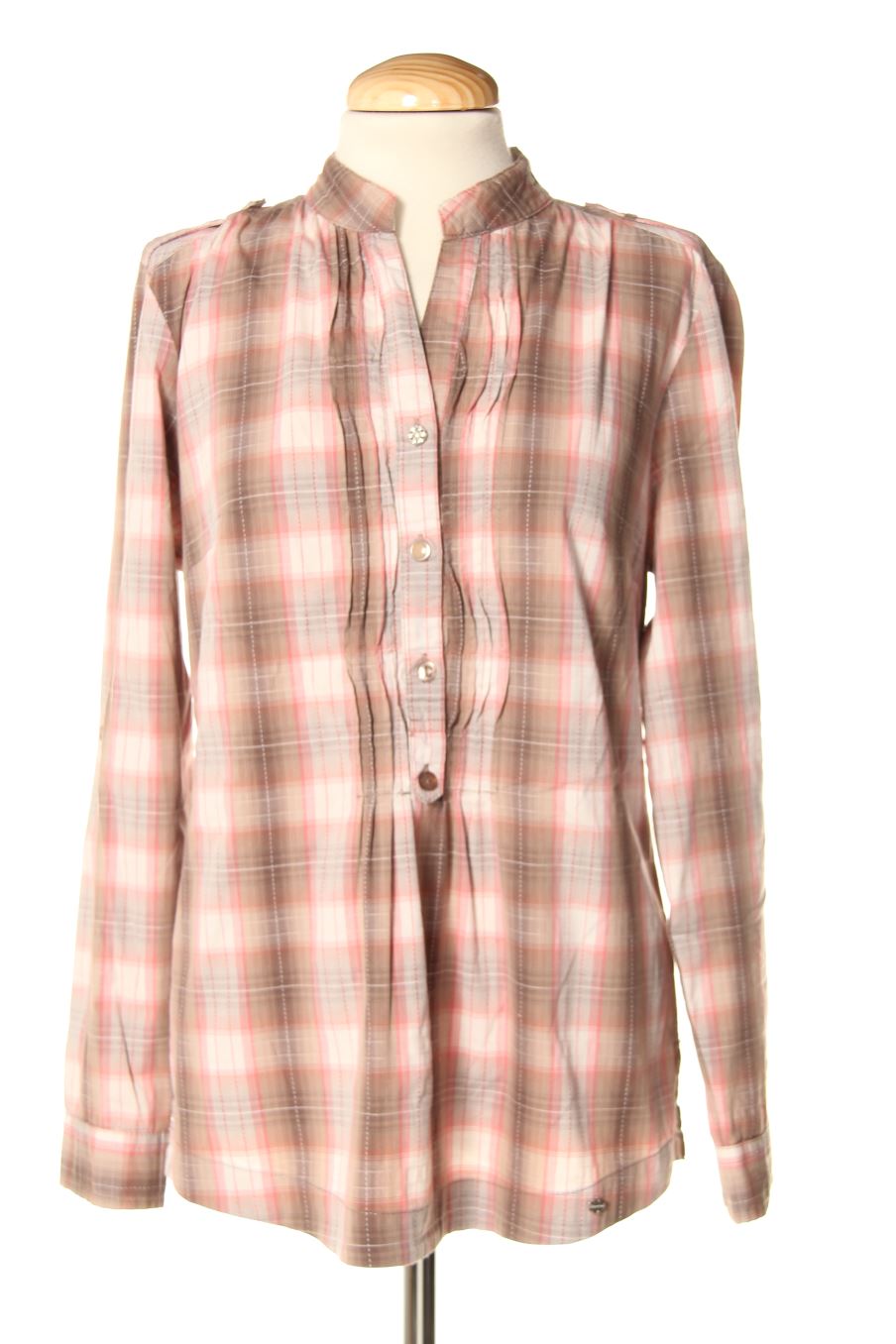 Blouse à manches longues Street one de la taille 40, de couleur carreaux