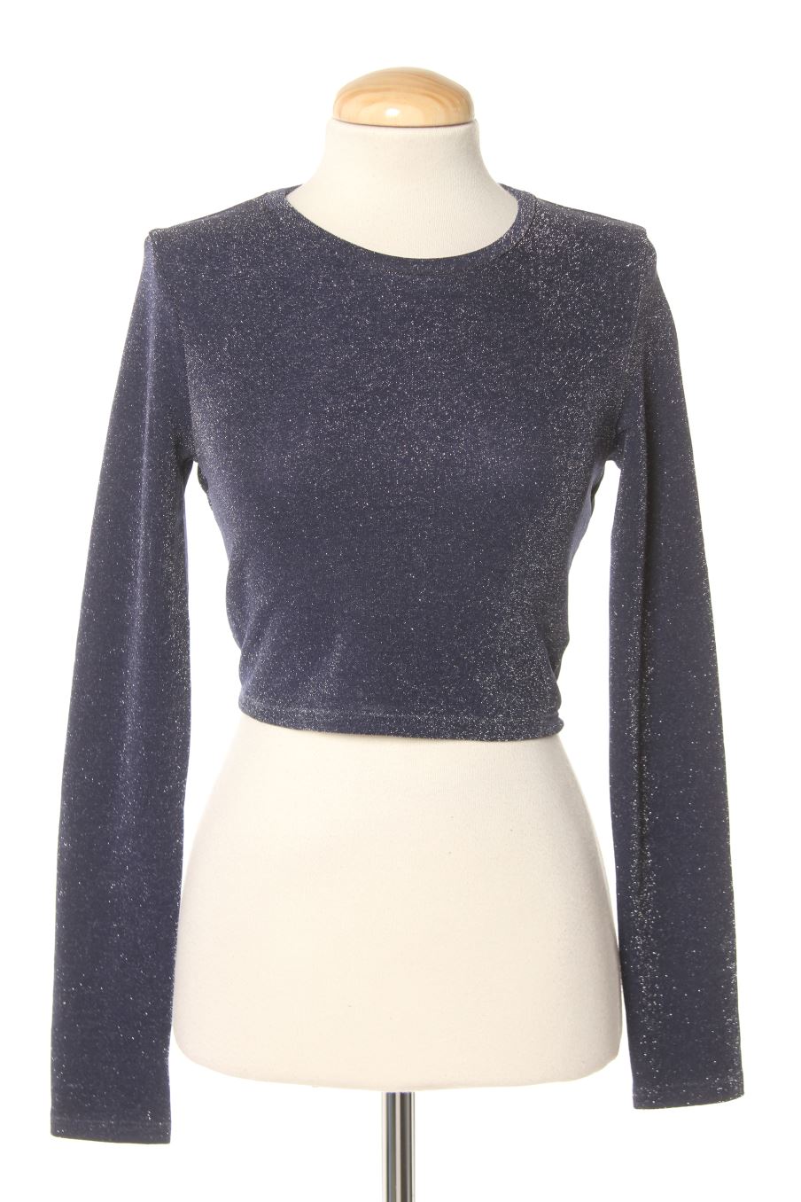 Top de Bershka de la talla S, de color azul