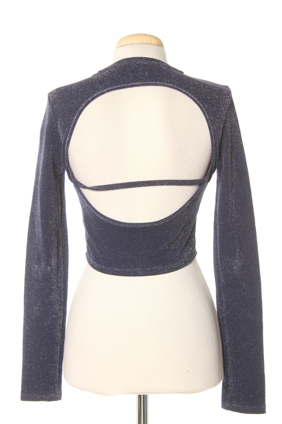 Top de Bershka de la talla S, de color azul