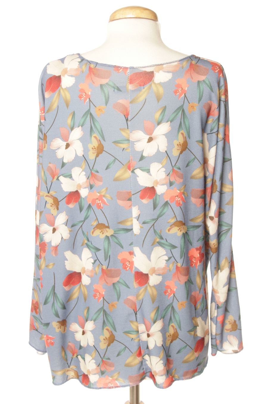 T-shirt à manches longues Made in italy de la taille L, de couleur fleurs
