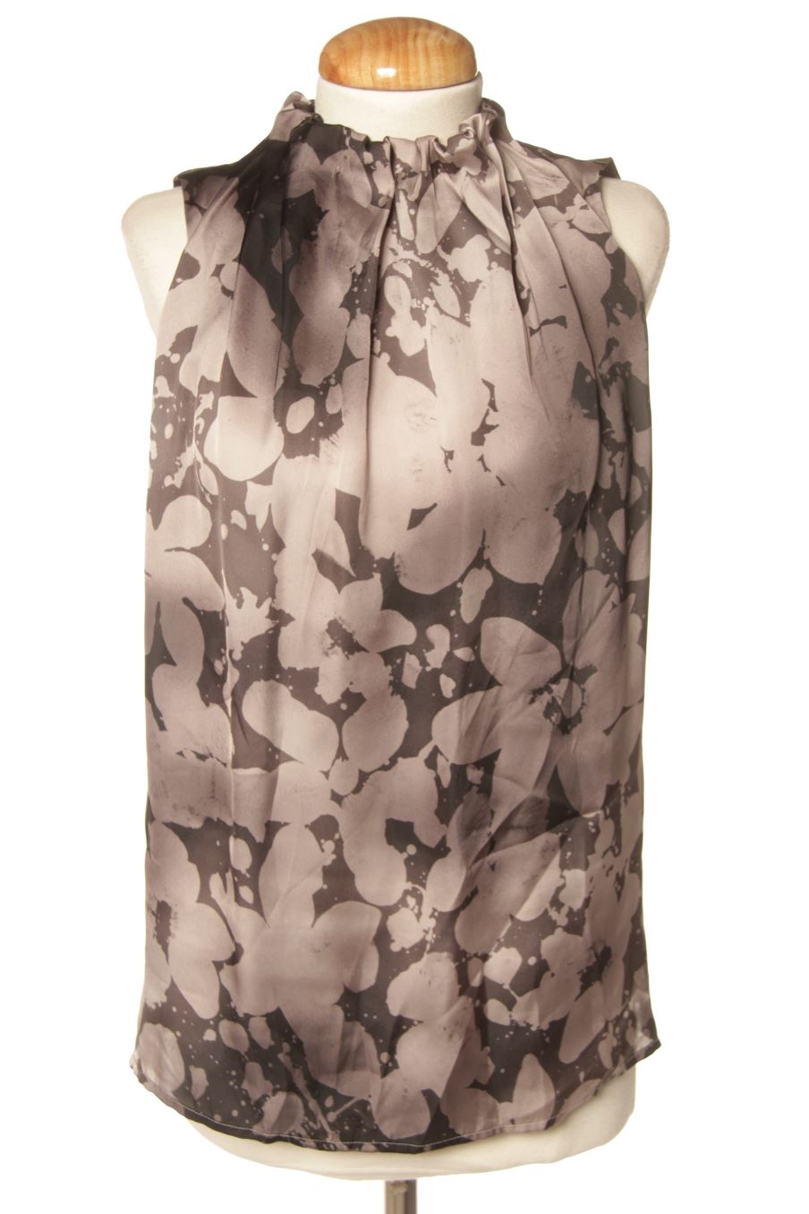 Aufwändiges Top von Benetton Größe XS, Farbe Grau, für