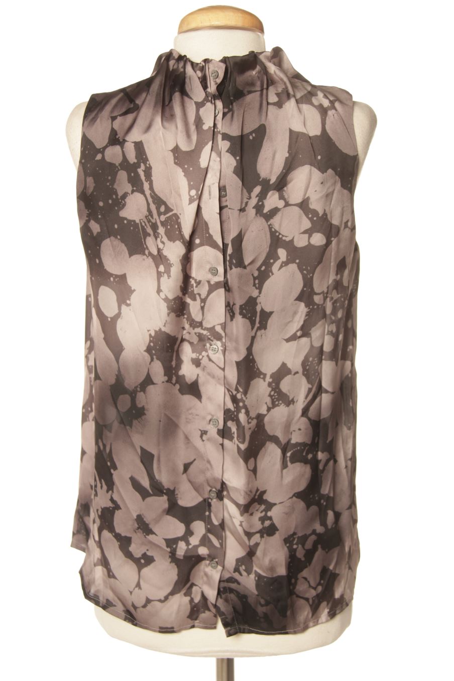 Aufwändiges Top von Benetton Größe XS, Farbe Grau, für