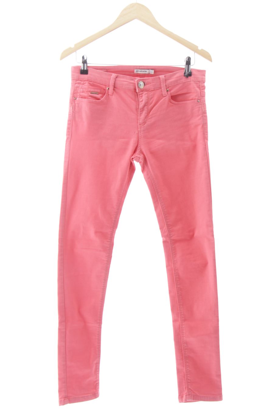 Jeans Stradivarius de la taille 40, de couleur rose de denim
