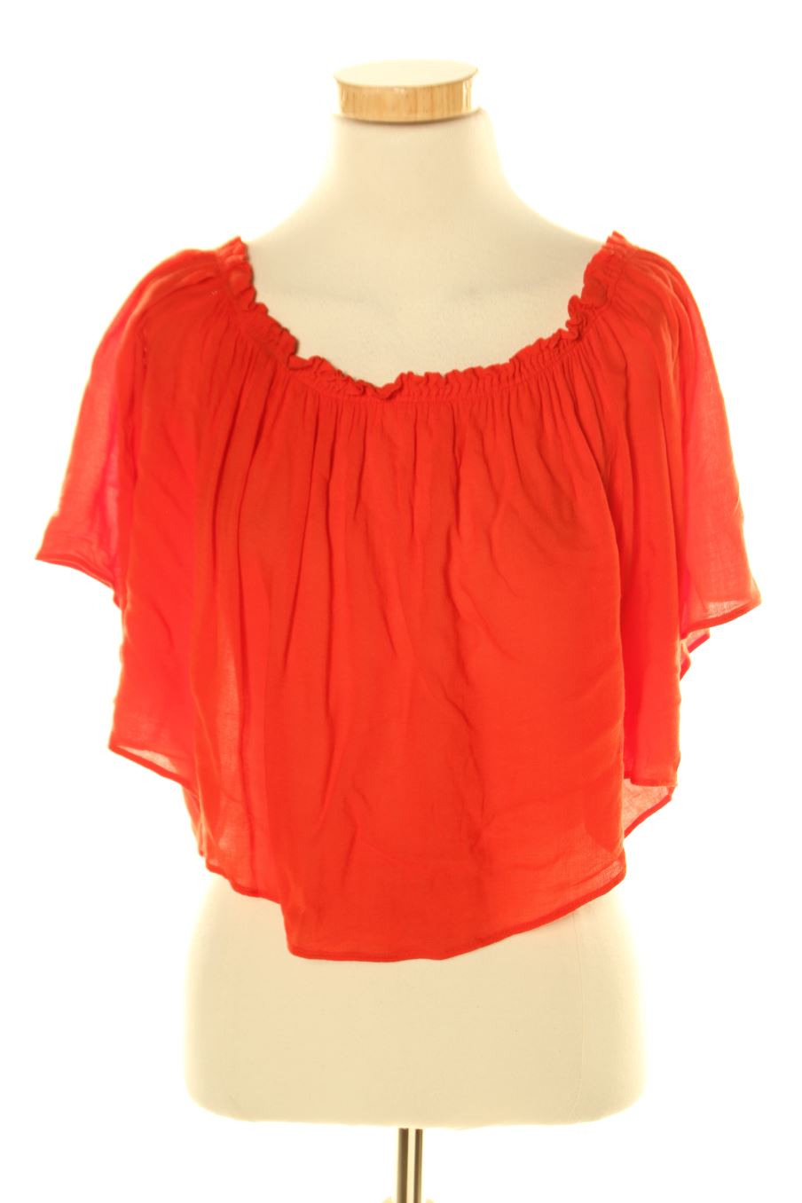 Blouse à manches courtes Trafaluc de la taille M, de couleur rouge