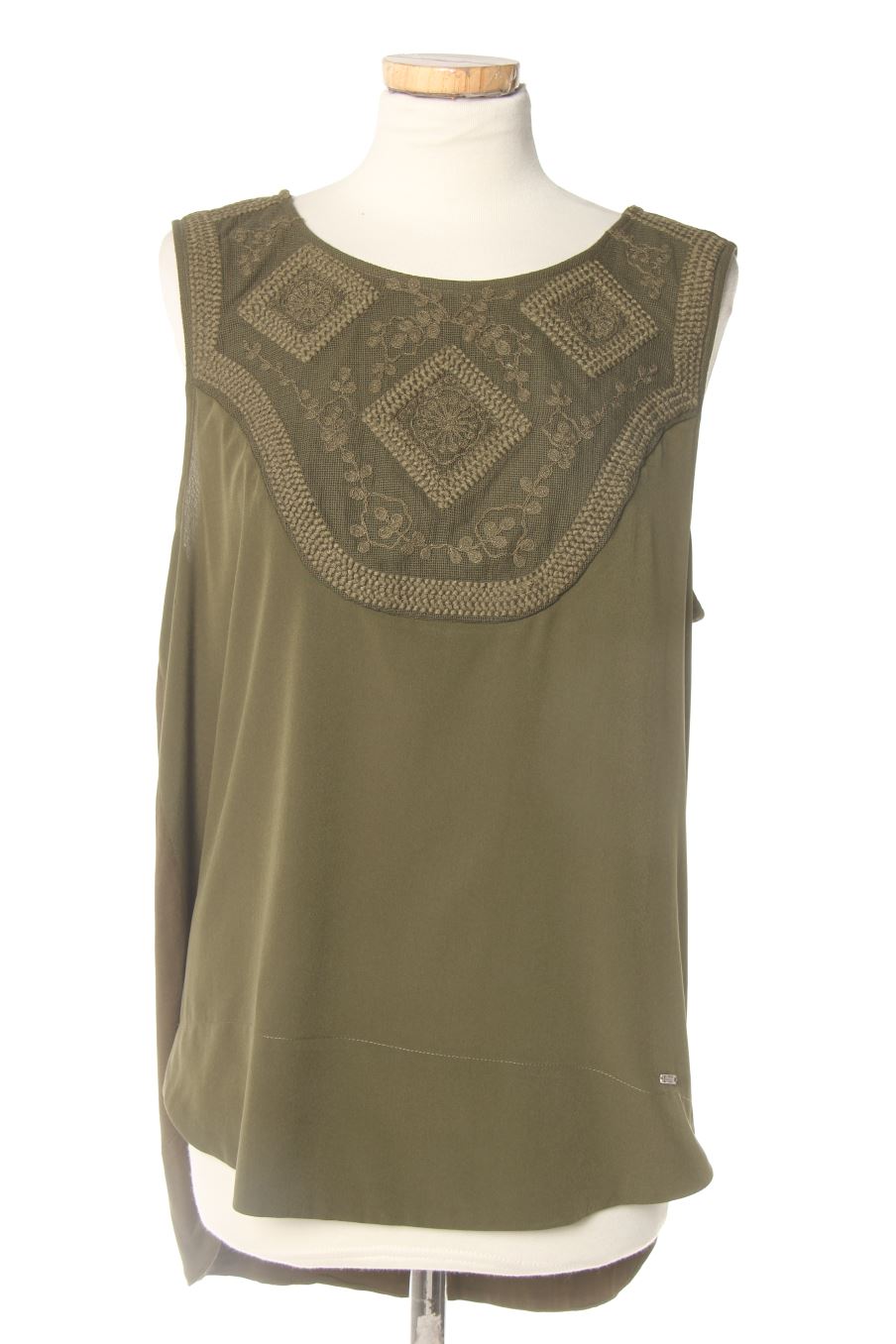Aufwändiges Top von Pedro del Hierro Größe L, Farbe Grün, für