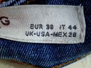 Vaquero de Mango de la talla 38