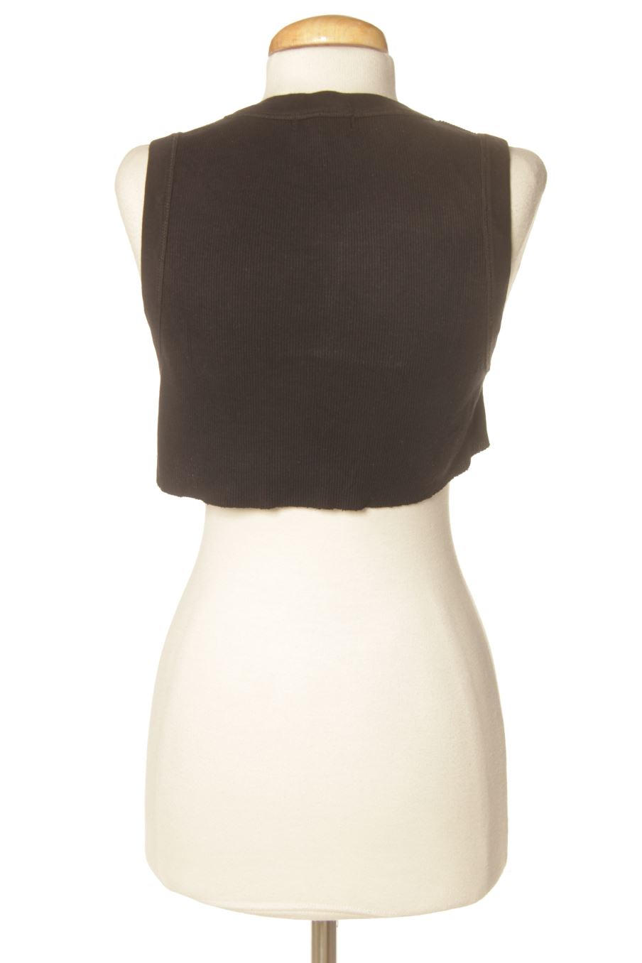 Camiseta sin mangas de Bershka de la talla XS, de color negro