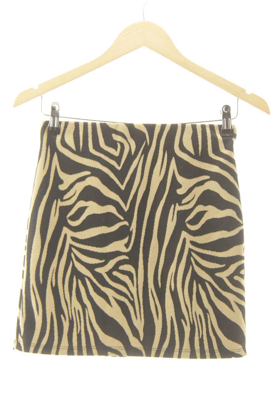 Aufwändiger Rock von Stradivarius Größe S, Farbe Animal print, für