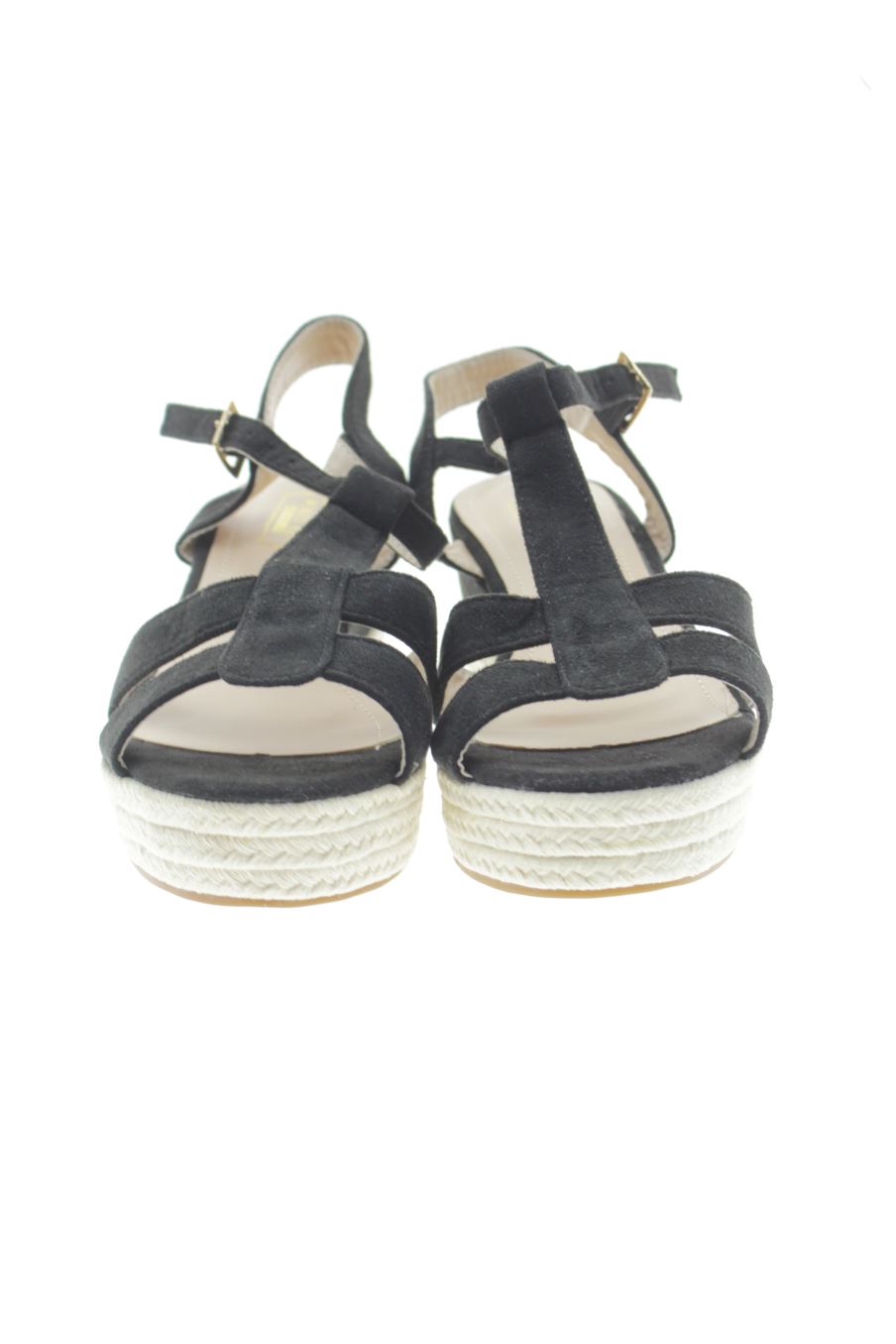 Plataformas de woman key de la talla 40, de color negro de