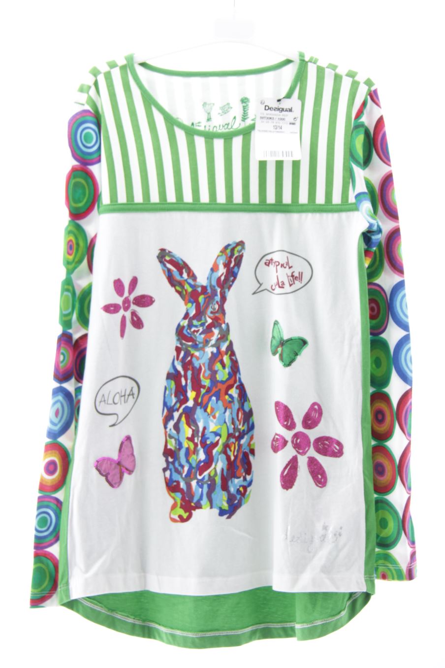 Camiseta de manga larga de Desigual de la talla 13 años con etiqueta