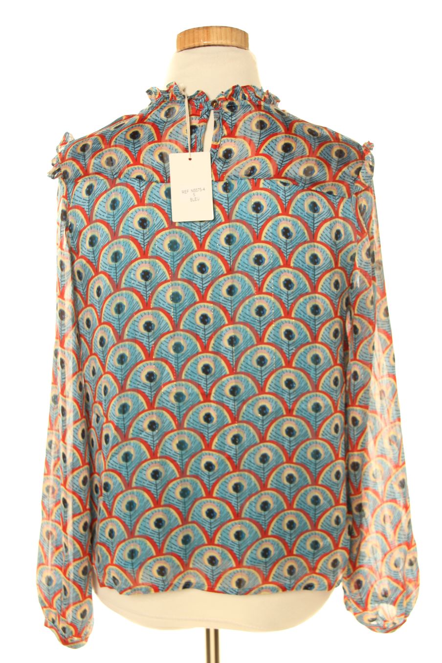 Blouse Vetement Emma Ella Blouse Noire Manches Longues 